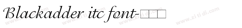 Blackadder itc font字体转换